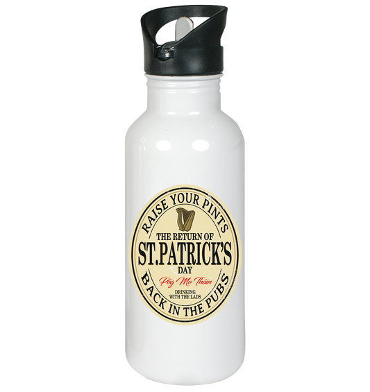 The Return Of St.Patrick's Day - Edelstahl-Trinkflasche