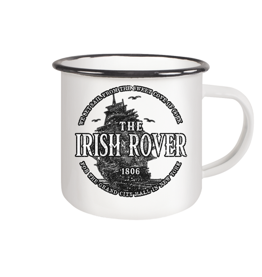 "The Irish Rover" - Emaille Tasse (Black)