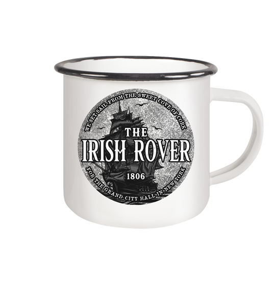 "The Irish Rover" - Emaille Tasse (Black)