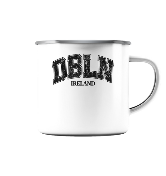 DBLN "Ireland" - Emaille Tasse (Silber)