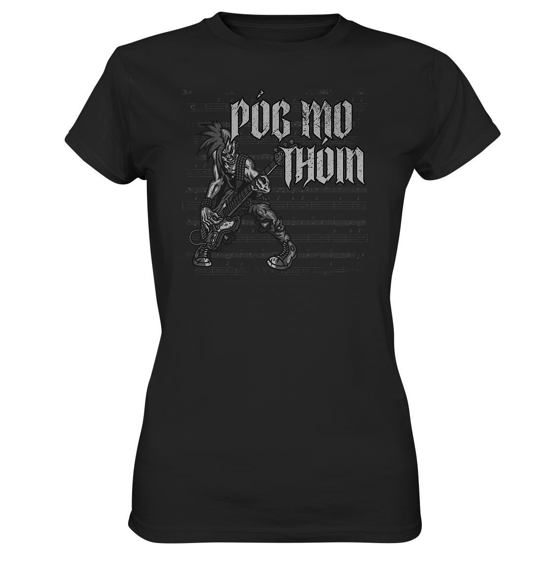 Póg Mo Thóin Streetwear "Punkrocker" - Ladies Premium Shirt