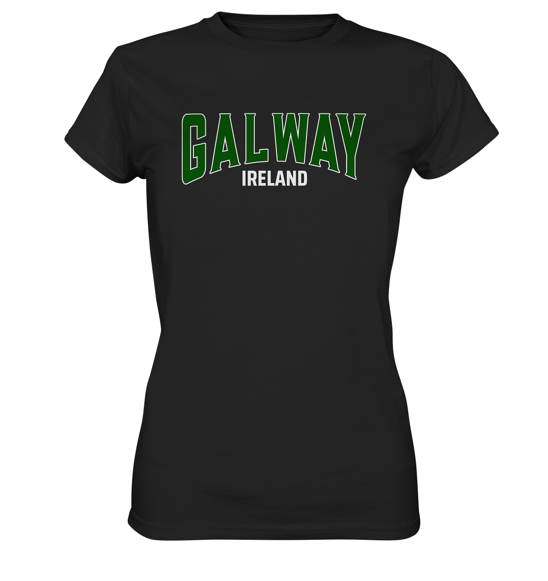 Galway / Ireland "Green Logo" - Ladies Premium Shirt