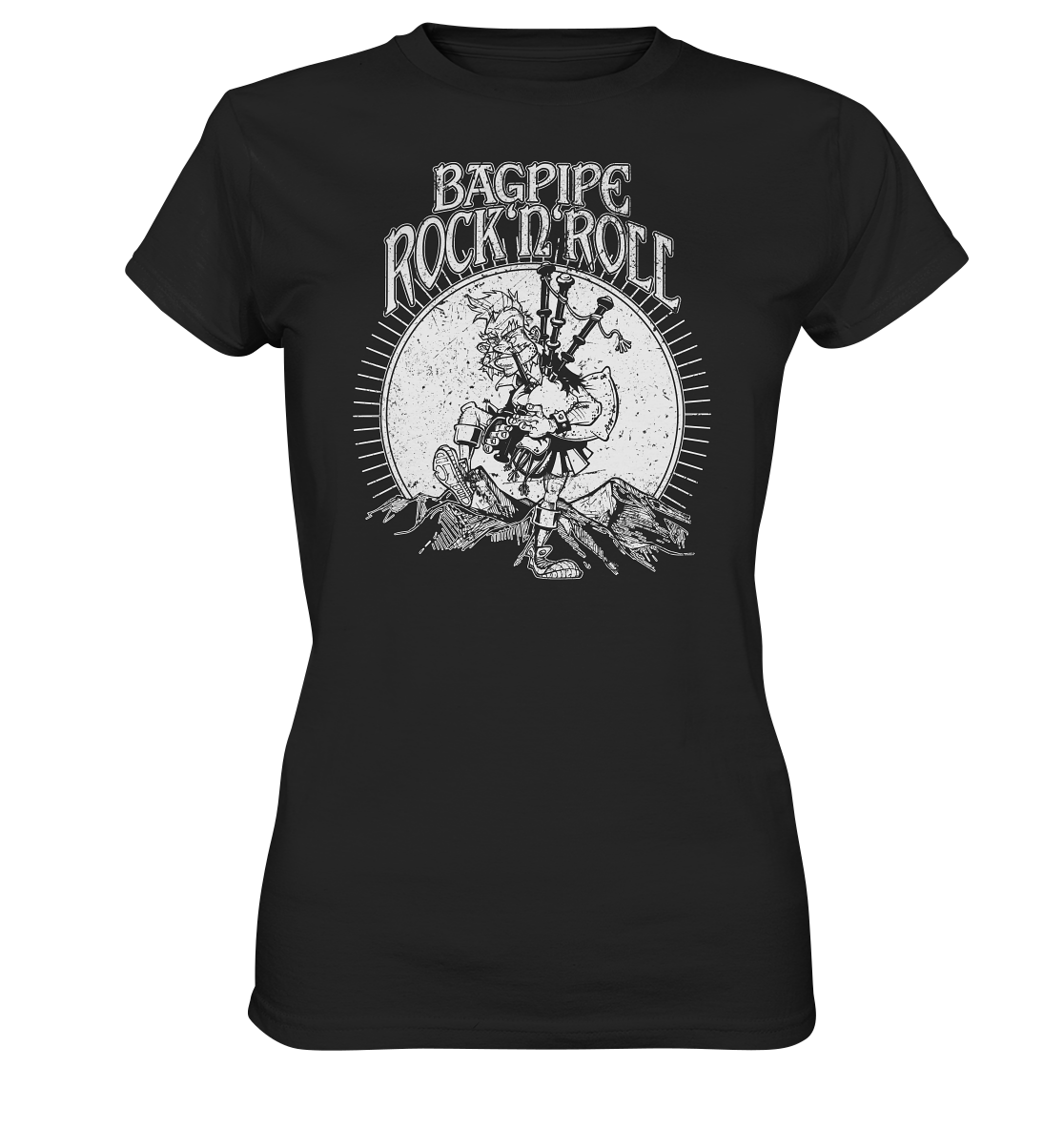 Bagpipe Rock'n'Roll - Ladies Premium Shirt