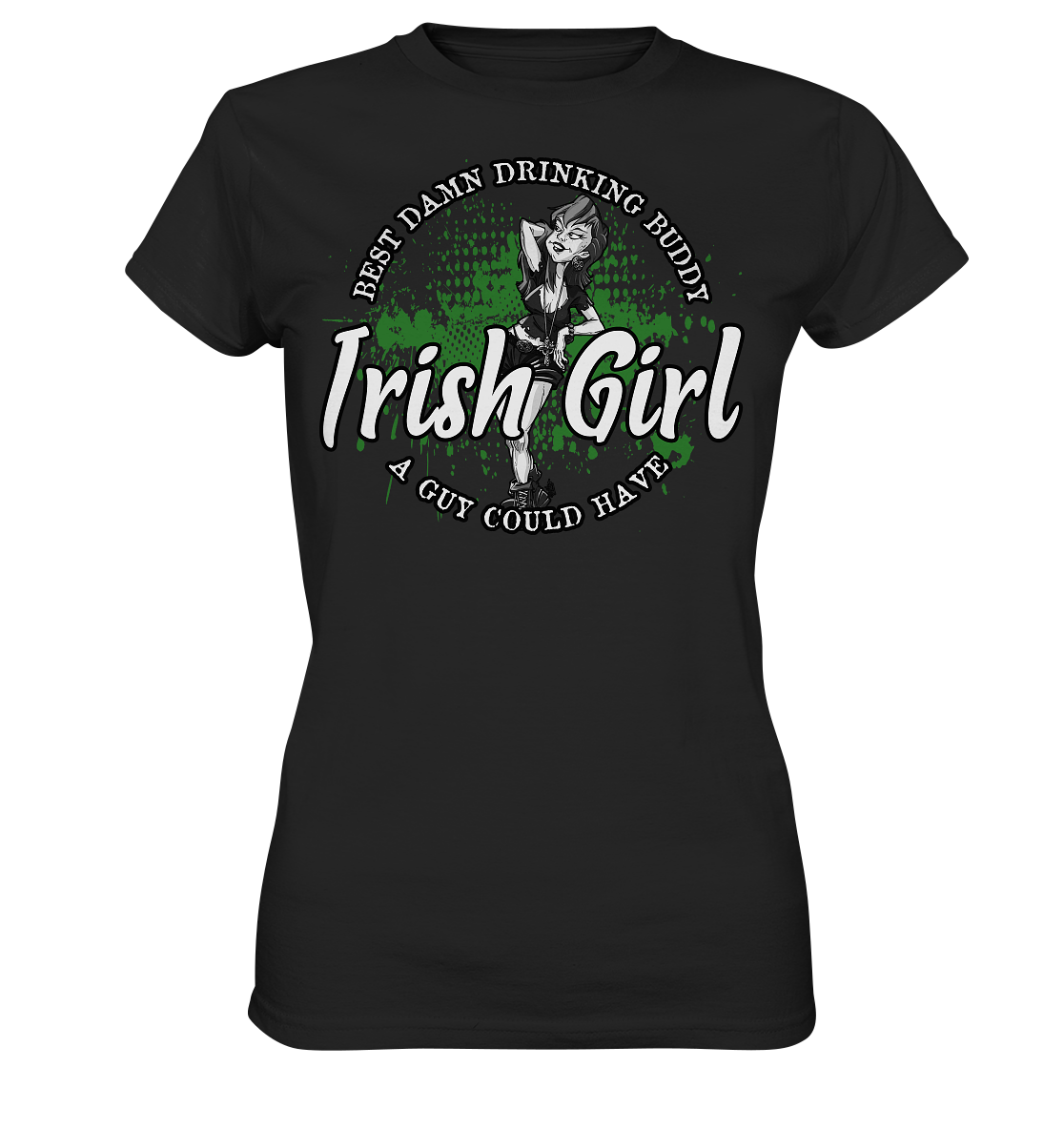 Irish Girl "Drinking Buddy" - Ladies Premium Shirt