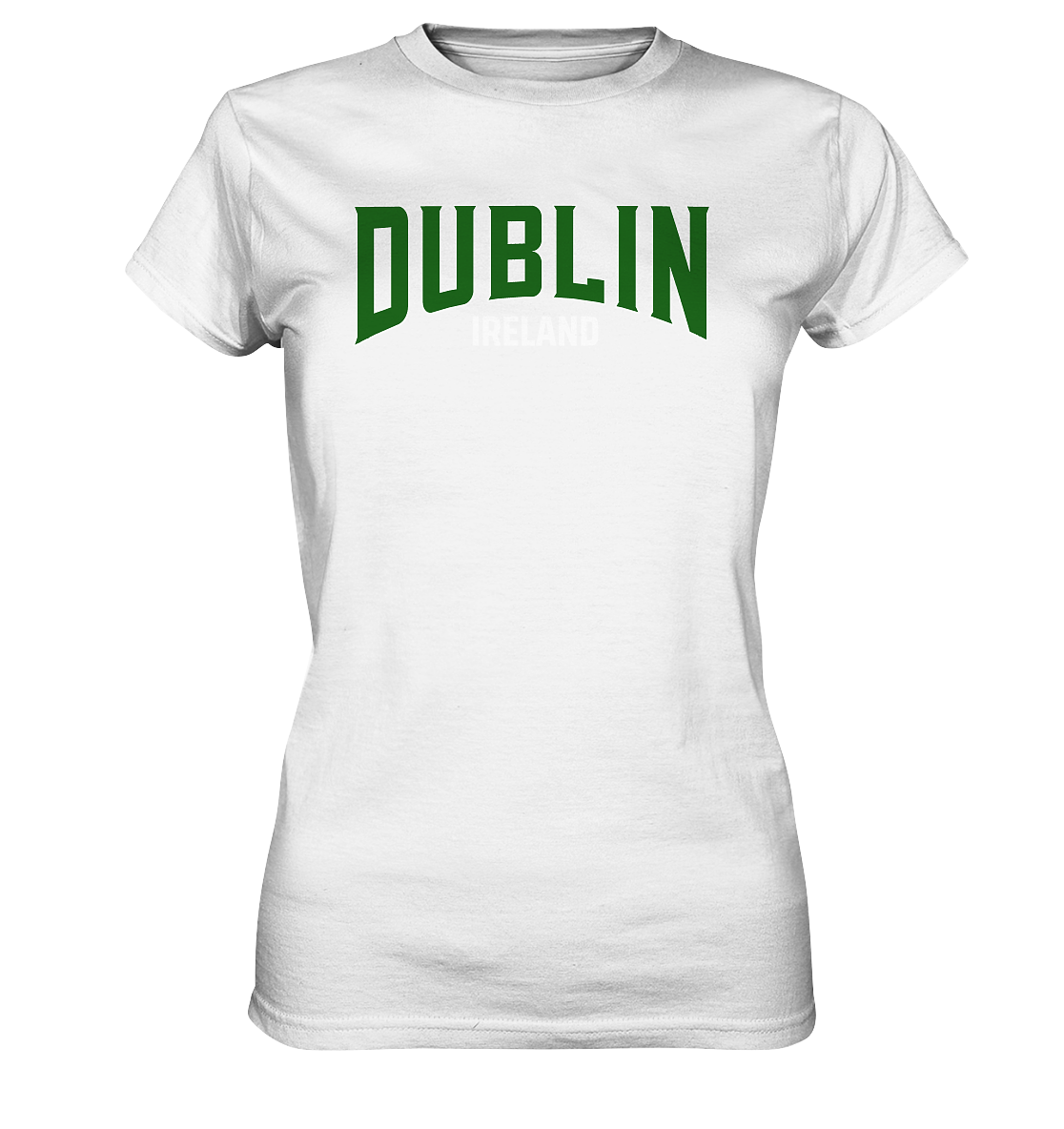 Dublin / Ireland "Green Logo" - Ladies Premium Shirt