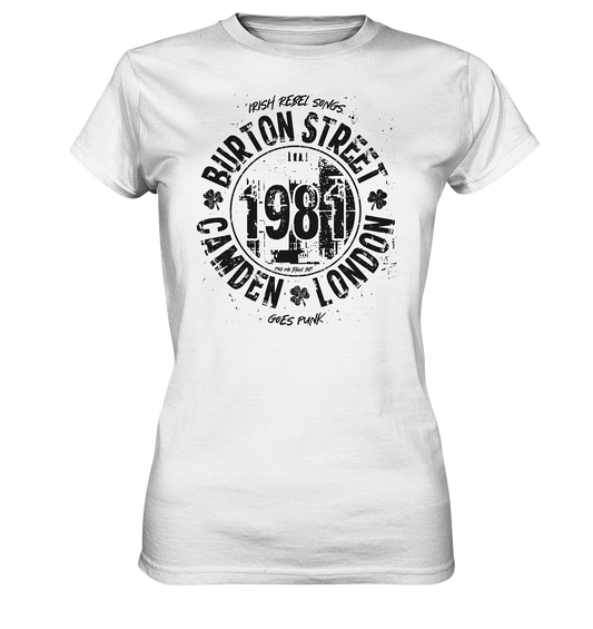 Póg Mo Thóin Streetwear "Burton Street" - Ladies Premium Shirt