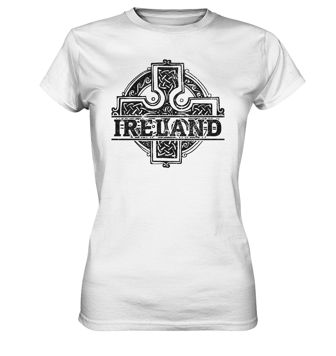 Ireland "Celtic Cross" - Ladies Premium Shirt