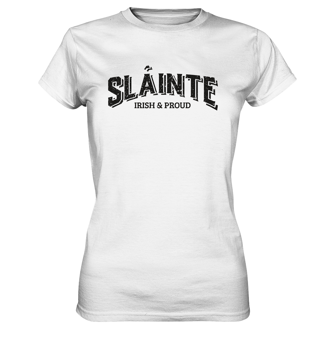 Sláinte "Irish & Proud" - Ladies Premium Shirt