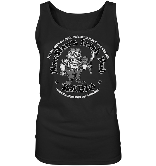 MacSlon's Radio "24/7 - Shitface Bastard Logo" - Ladies Tank-Top