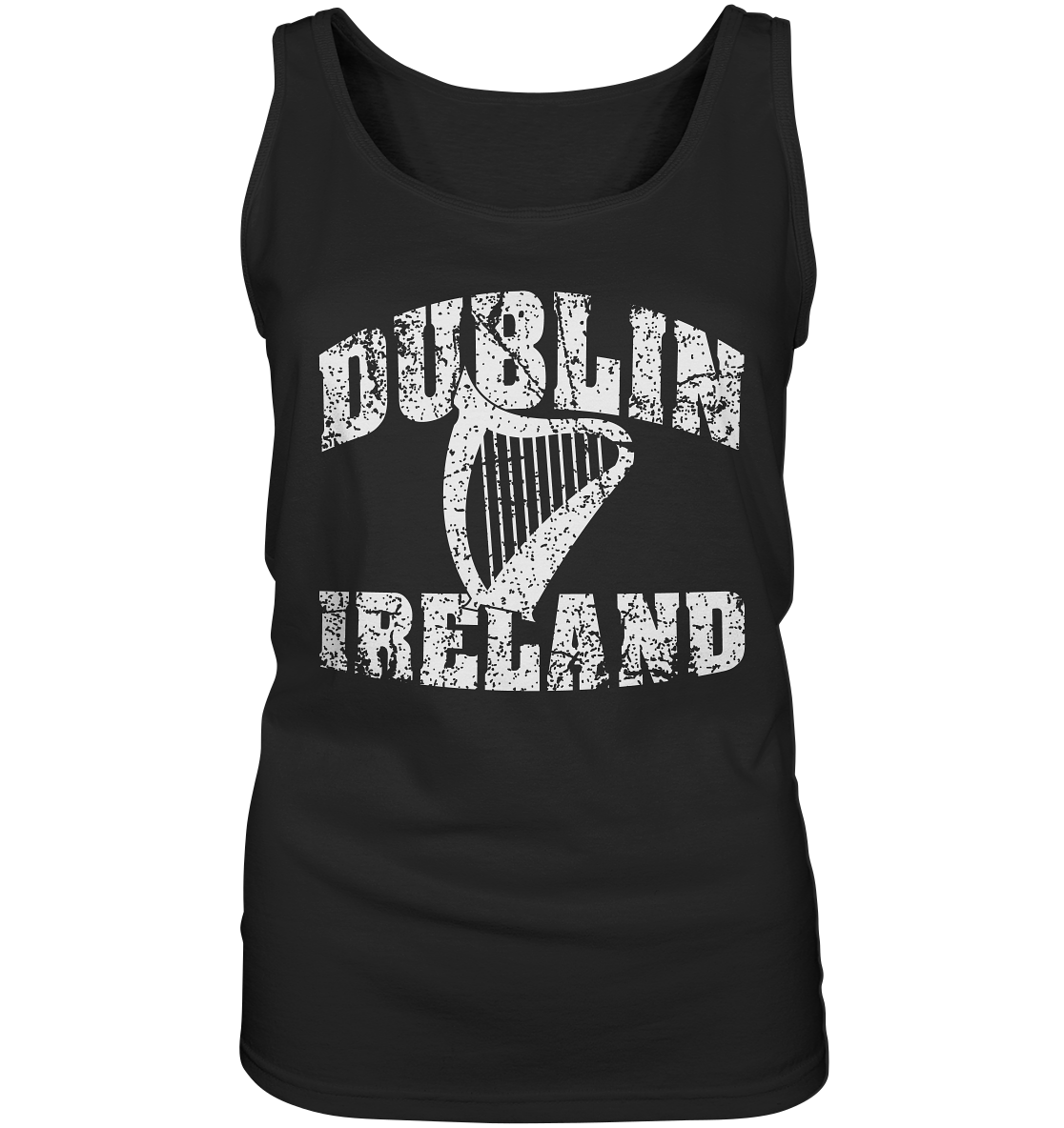 Dublin Ireland Harp - Ladies Tank-Top