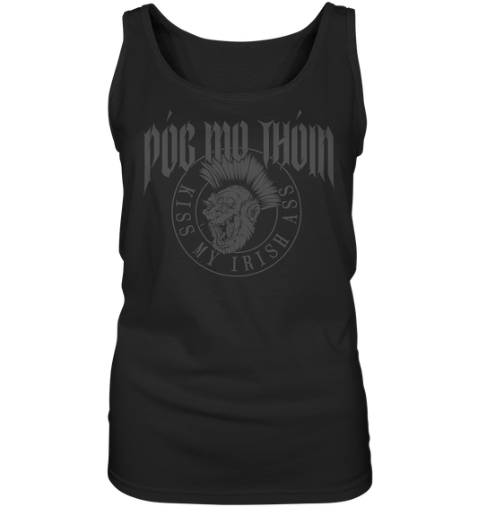 Póg Mo Thóin Streetwear "Kiss My Irish Ass" - Ladies Tank-Top