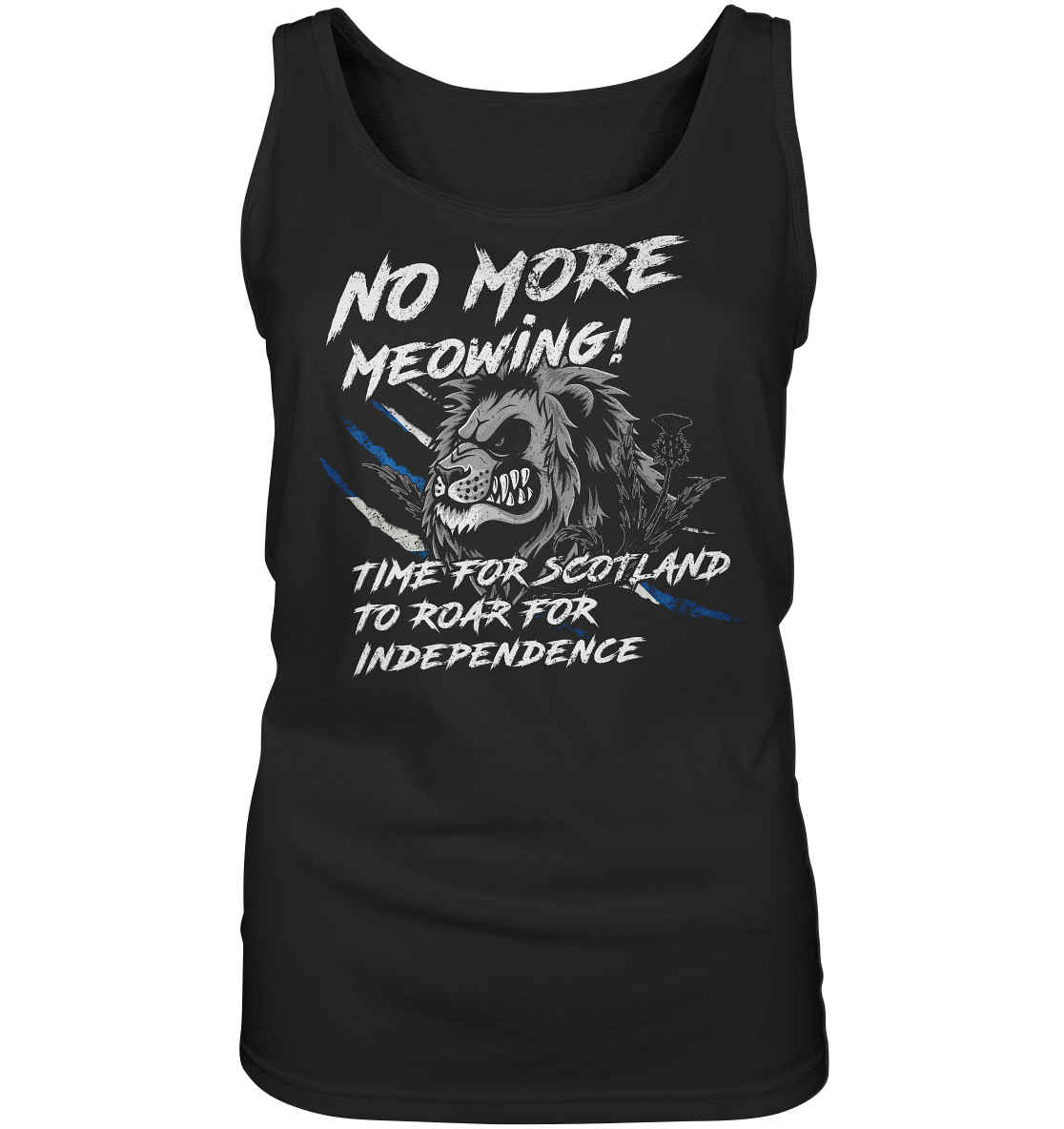 No More Meowing "Scotland Roar" - Ladies Tank-Top