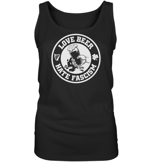 Love Beer - Hate Fascism - Ladies Tank-Top