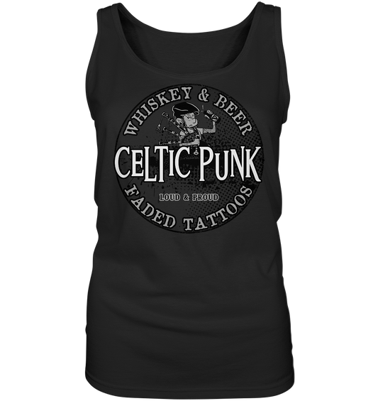 Celtic Punk "Whiskey, Beer & Faded Tattoos" - Ladies Tank-Top