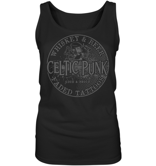 Celtic Punk "Whiskey, Beer & Faded Tattoos" - Ladies Tank-Top