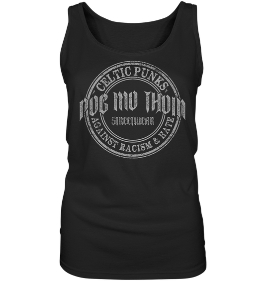 Póg Mo Thóin Streetwear "Celtic Punks Against Racism & Hate" - Ladies Tank-Top