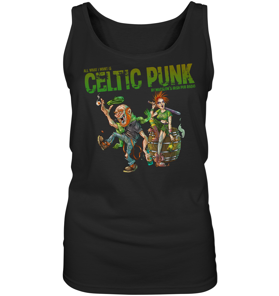 All What I Want Is "Celtic Punk" - Ladies Tank-Top