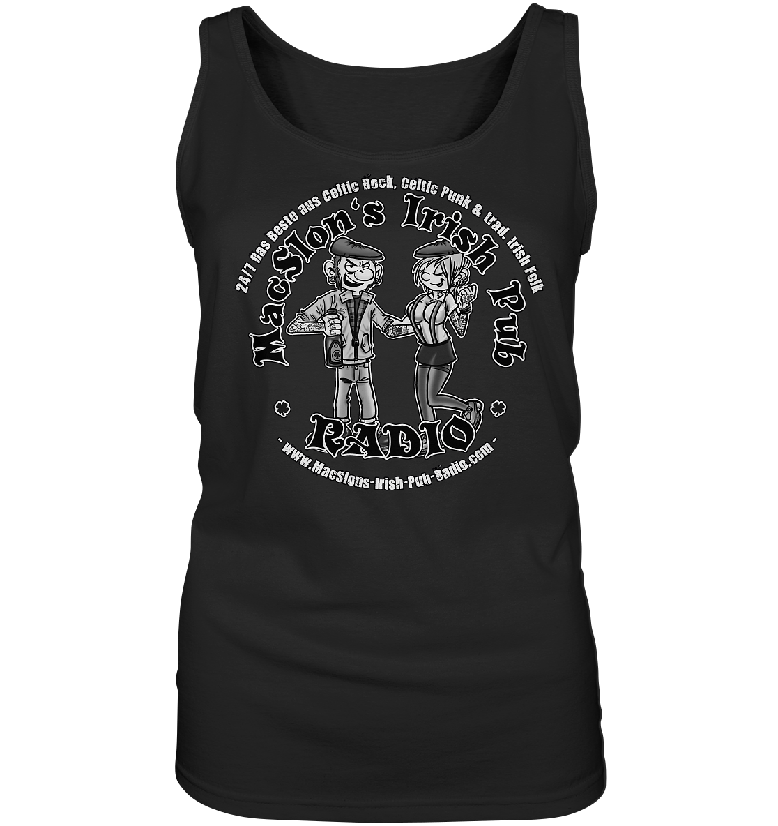 MacSlon's Radio "24/7 - Couple Logo" - Ladies Tank-Top