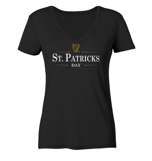 St. Patricks Day "Stout" - Ladies V-Neck Shirt