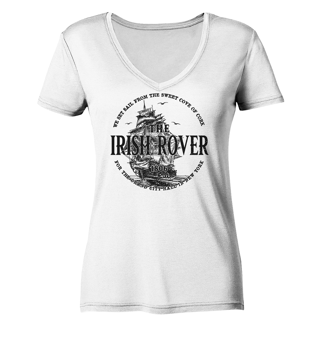 "The Irish Rover" - Ladies V-Neck Shirt