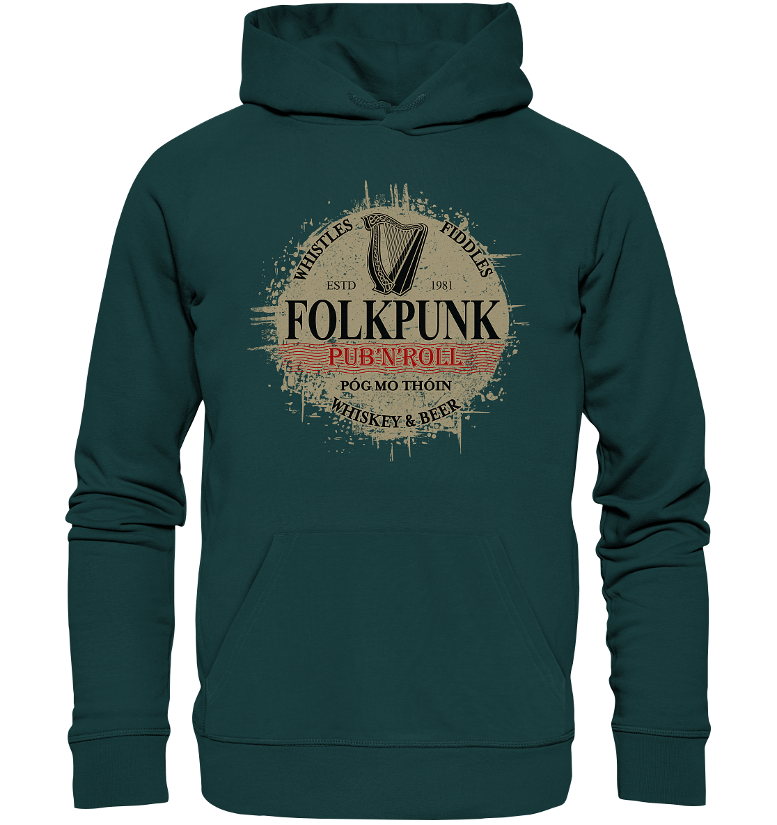 Folkpunk "Pub'n'Roll" - Organic Hoodie