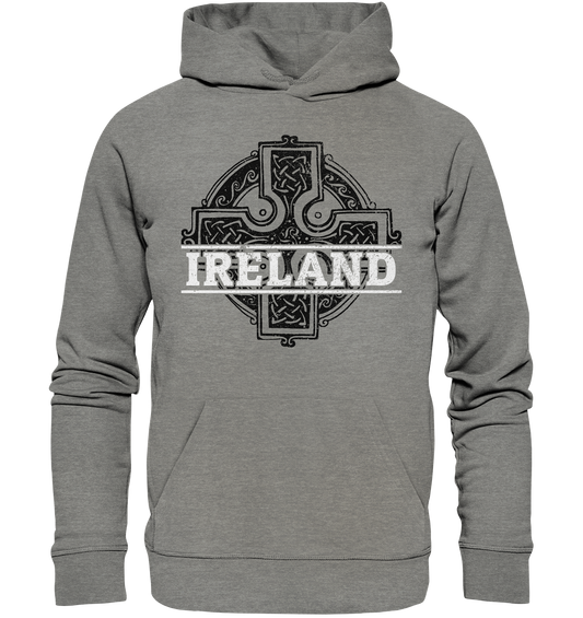 Ireland "Celtic Cross" - Organic Hoodie