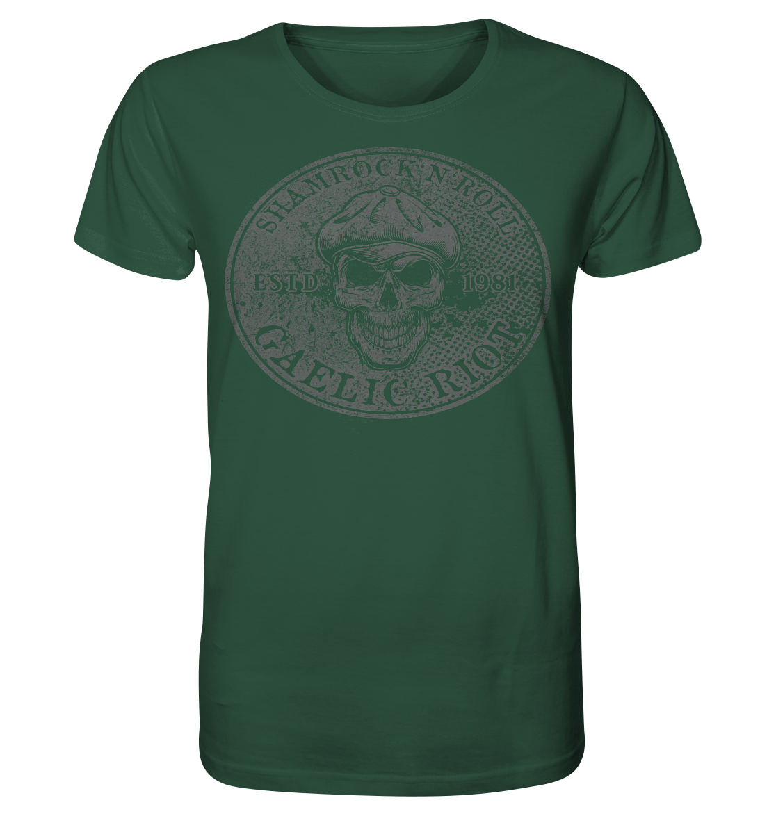 Shamrock And Roll "Skull / Gaelic Riot" - Organic Shirt
