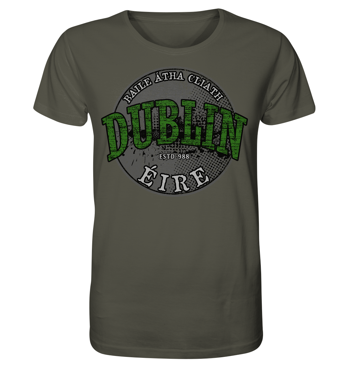 Dublin "Estd 988 / Baile Átha Cliath / Éire" - Organic Shirt