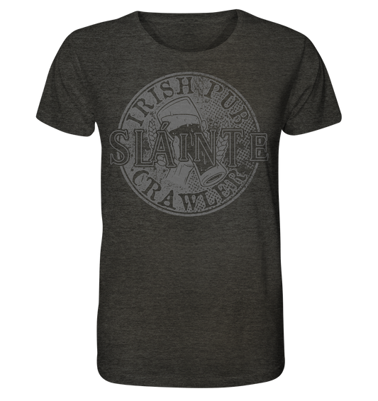 Sláinte "Irish Pub Crawler" - Organic Shirt (meliert)