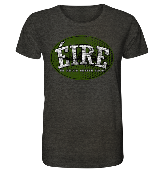 "Éire - Fé mhóid bheith saor" - Organic Shirt (meliert)