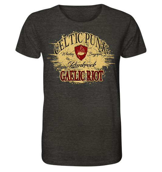 Celtic Punk "Gaelic Riot" - Organic Shirt (meliert)