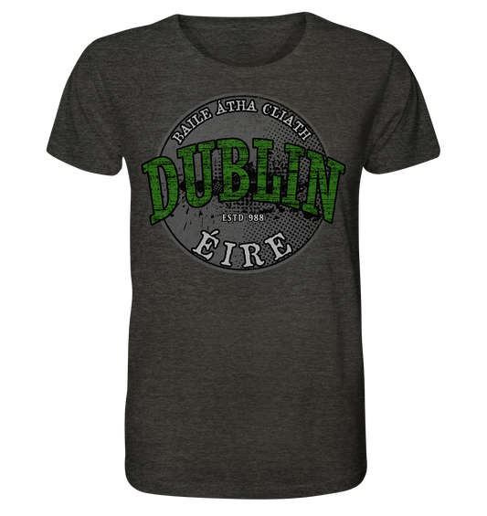 Dublin "Estd 988 / Baile Átha Cliath / Éire" - Organic Shirt (meliert)