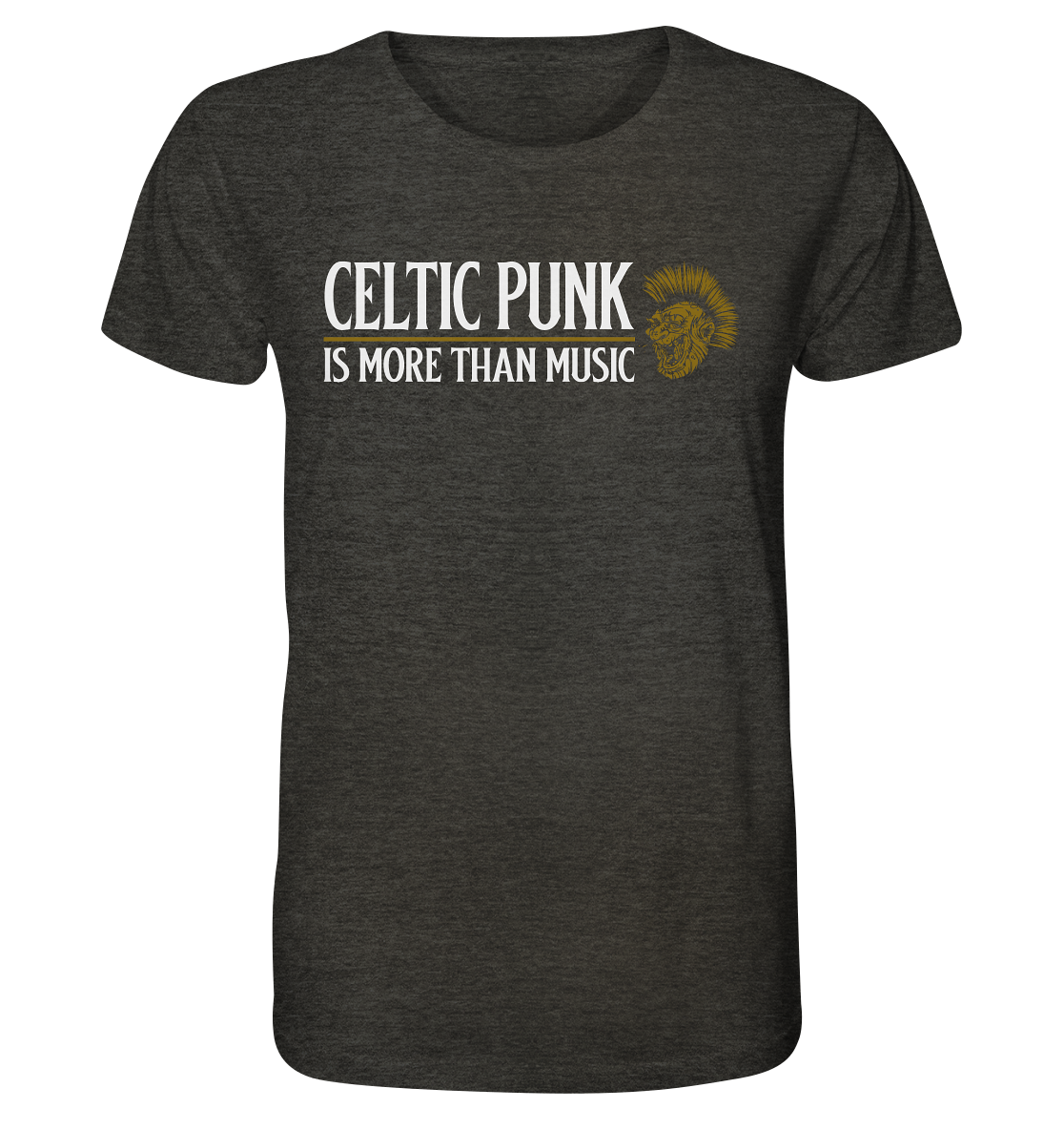 Celtic Punk "Is More Than Music" - Organic Shirt (meliert)