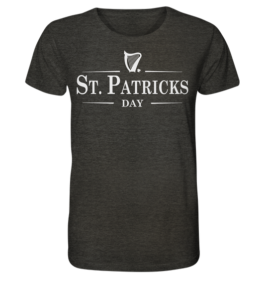 St. Patricks Day "Stout" - Organic Shirt (meliert)