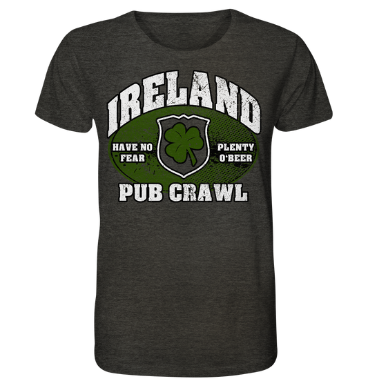 Ireland "Pub Crawl" - Organic Shirt (meliert)