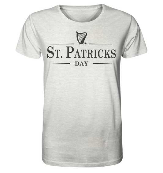 St. Patricks Day "Stout" - Organic Shirt (meliert)