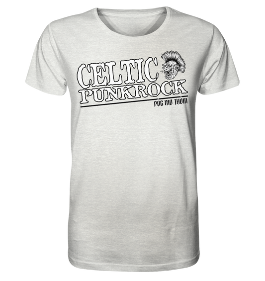 Póg Mo Thóin Streetwear "Celtic Punkrock" - Organic Shirt (meliert)