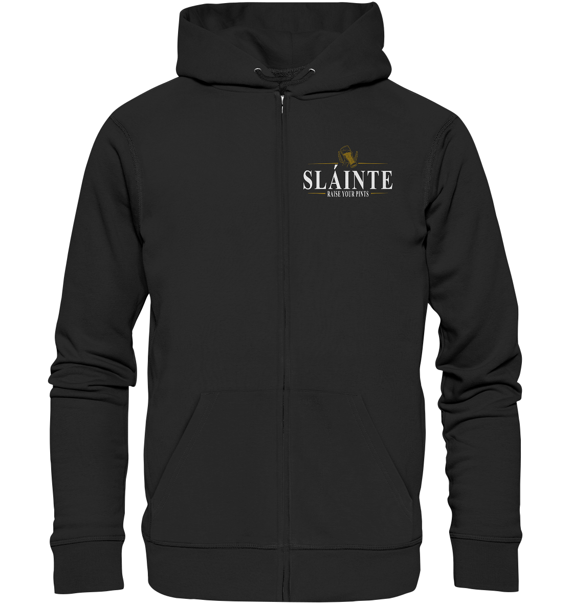 Sláinte "Raise Your Pints" - Organic Zipper