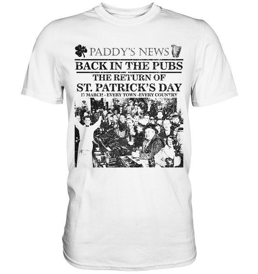 Back In The Pubs "The Return Of St. Patrick's Day" - Premium Shirt