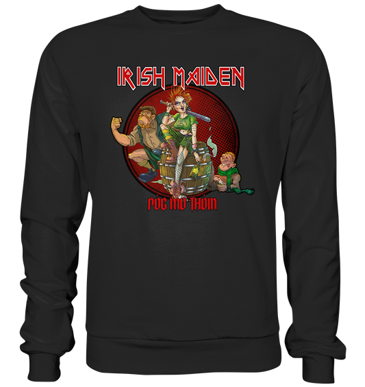 Póg Mo Thóin Streetwear "Irish Maiden" - Premium Sweatshirt