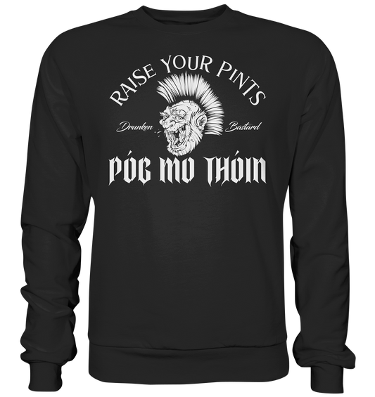 Póg Mo Thóin Streetwear "Drunken Bastard" - Premium Sweatshirt