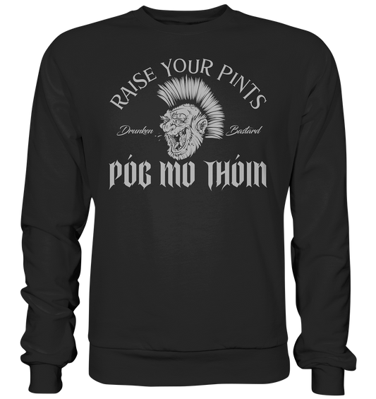 Póg Mo Thóin Streetwear "Drunken Bastard" - Premium Sweatshirt