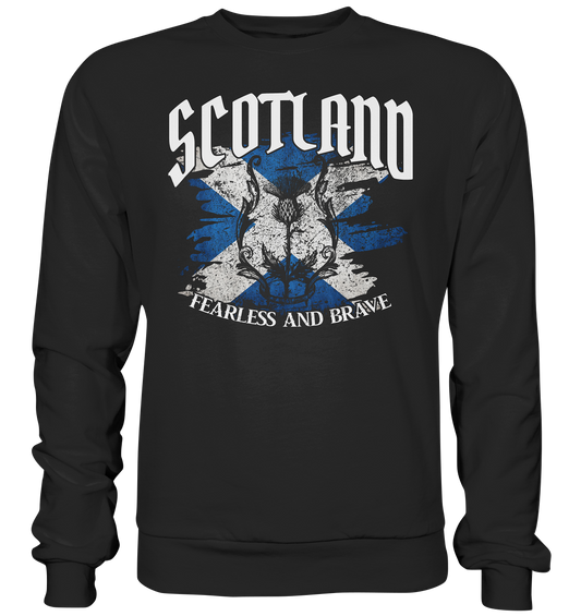 Scotland "Fearless and Brave / Splatter" - Premium Sweatshirt