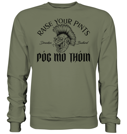 Póg Mo Thóin Streetwear "Drunken Bastard" - Premium Sweatshirt