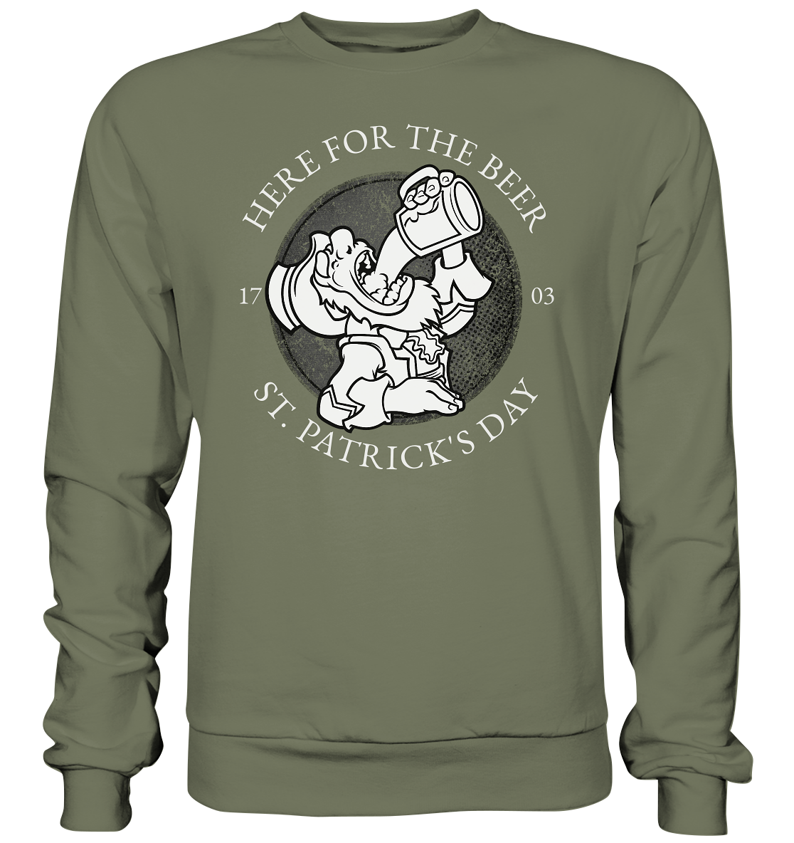 Here For The Beer "St. Patrick's Day" - Premium Sweatshirt