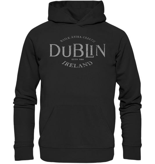 Dublin "Ireland / Baile Átha Cliath / Estd 988" - Premium Unisex Hoodie