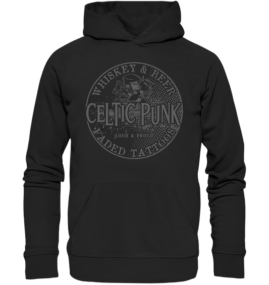 Celtic Punk "Whiskey, Beer & Faded Tattoos" - Premium Unisex Hoodie