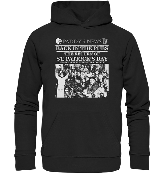 Back In The Pubs "The Return Of St. Patrick's Day" - Premium Unisex Hoodie