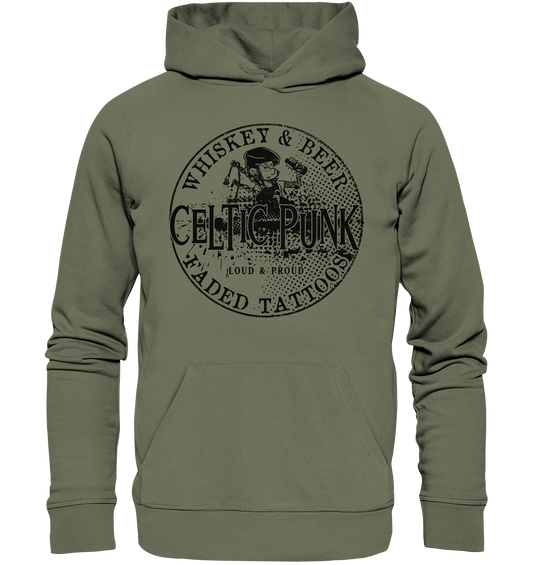 Celtic Punk "Whiskey, Beer & Faded Tattoos" - Premium Unisex Hoodie