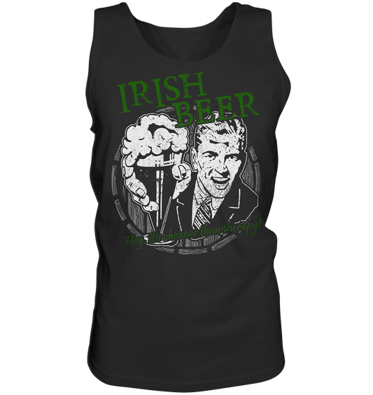 Irish Beer " Hey, It's Cheaper Than Therapy" - Tank-Top